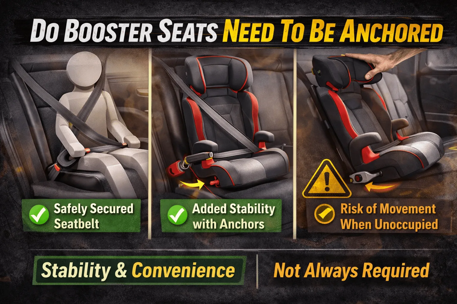 Read more about the article Do Booster Seats Need to Be Anchored? — Expert  Guide