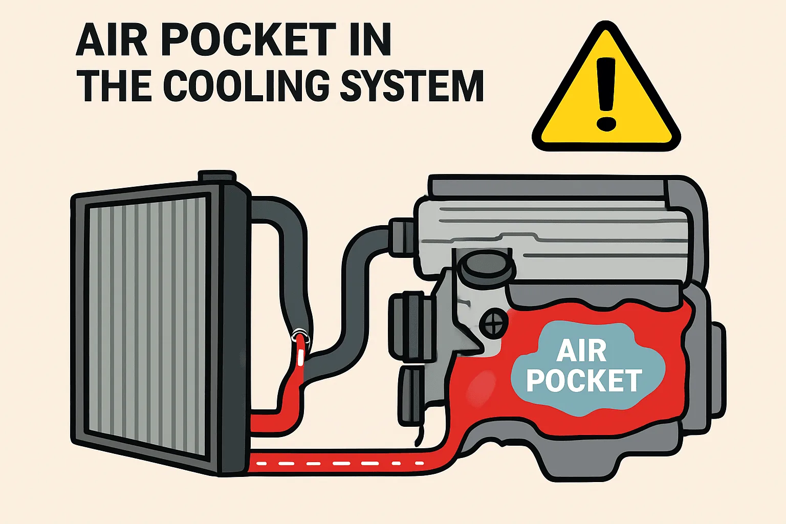 Read more about the article Air Pocket in the Cooling System: Top Symptoms, & Causes