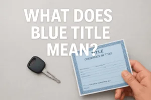 what does blue title mean