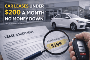 car leases under $200 a month no money down