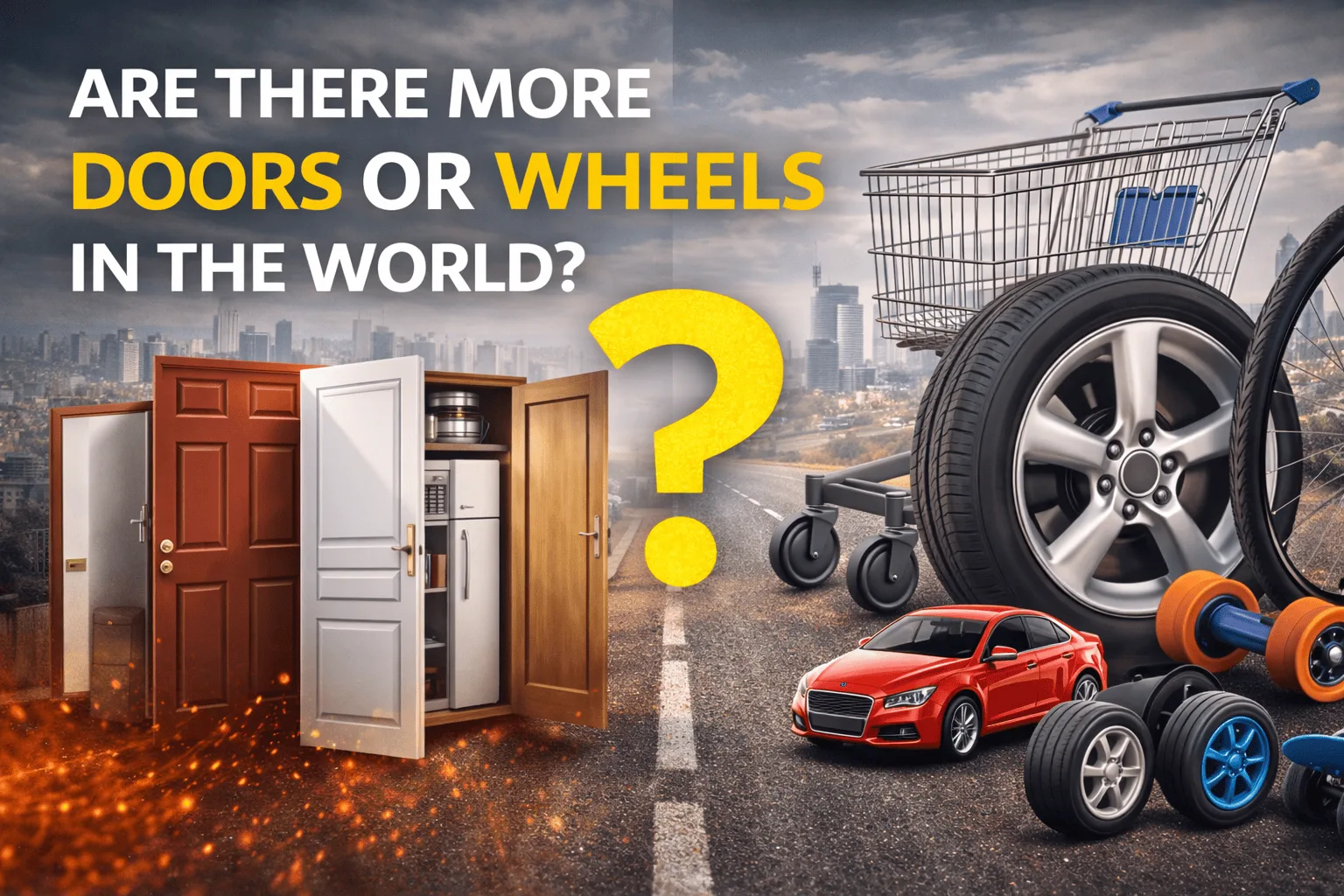 Read more about the article Are There More Doors or Wheels in the World? I Tried to Answer This Ridiculous Question Seriously