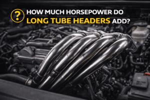 how much horsepower does long tube headers add