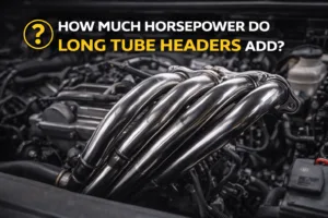 how much horsepower does long tube headers add