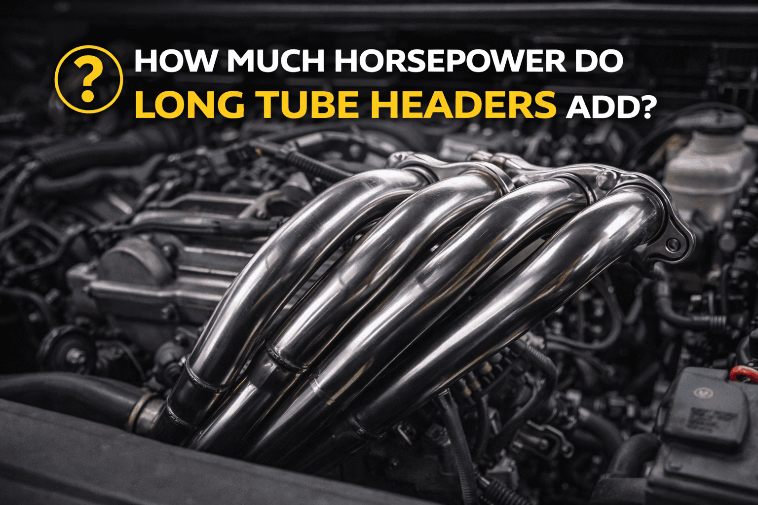 how much horsepower does long tube headers add