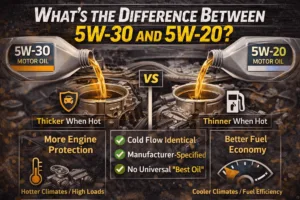 whats the difference between 5w30 and 5w20