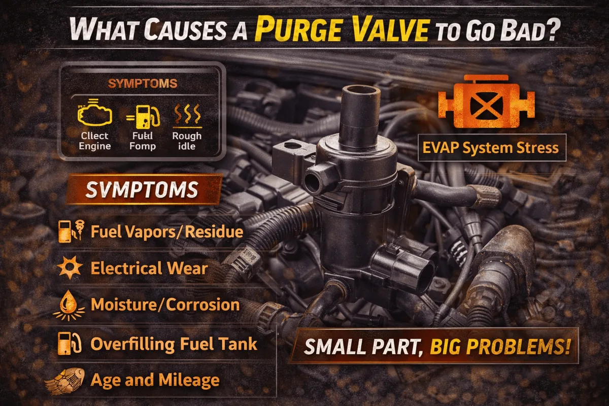 what causes a purge valve to go bad