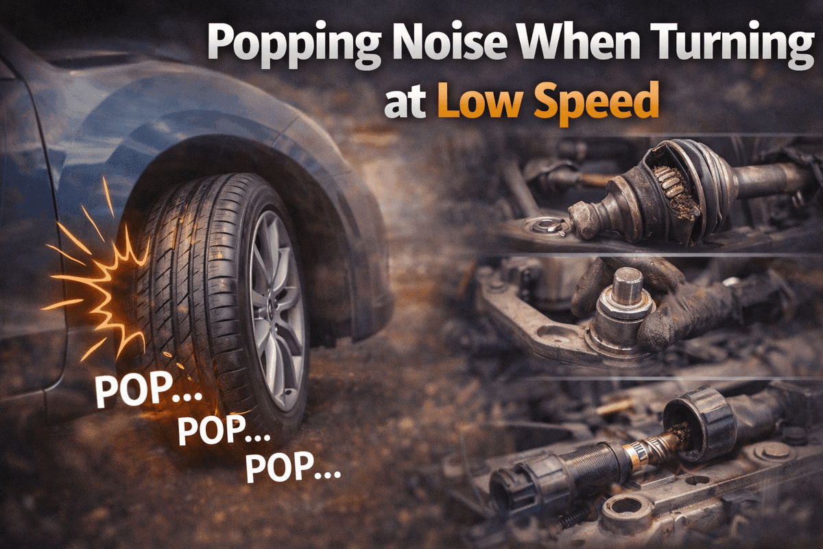 Read more about the article Popping Noise When Turning at Low Speed: What I Found, Why It Happens, and What Actually Fixes It