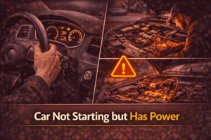 car not starting but has power