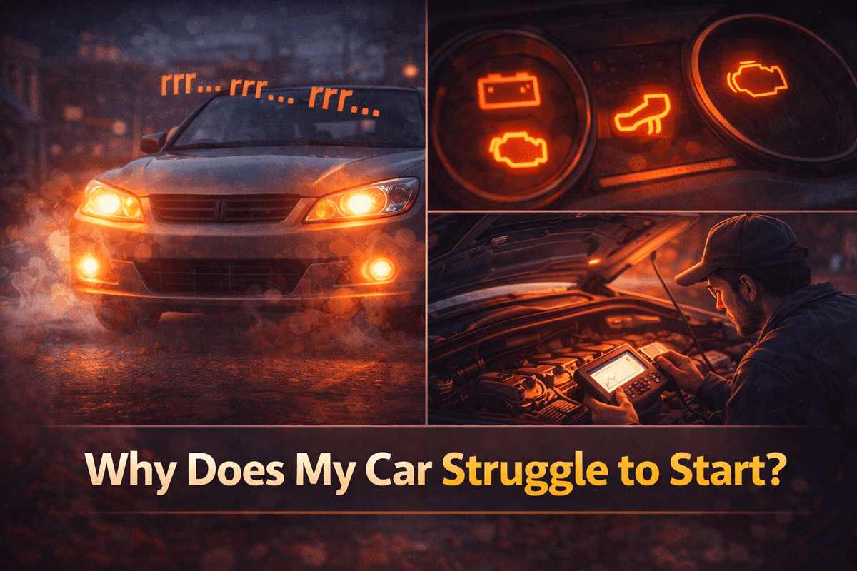Read more about the article Why Does My Car Struggle to Start? Top Cause & Solutions