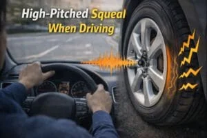 Read more about the article High-Pitched Squeal When Driving: Here’s What It Really Means