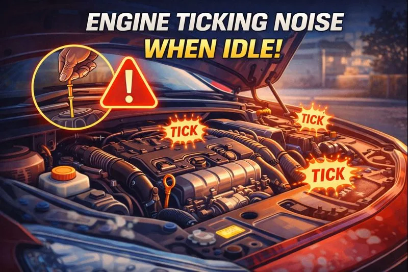 Read more about the article Engine Ticking Noise When Idle: Reasons & Solutions