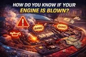 how do you know if your engine is blown
