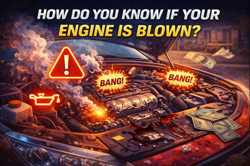 how do you know if your engine is blown