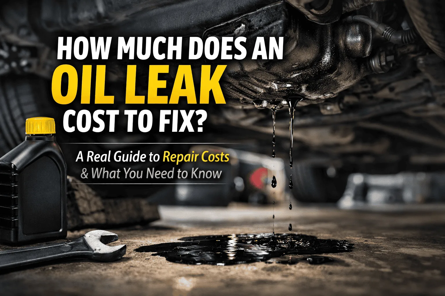 Read more about the article How Much Does an Oil Leak Cost to Fix? Owner Guide