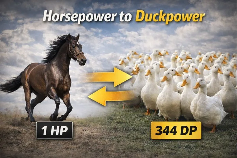 Horsepower to Duckpower